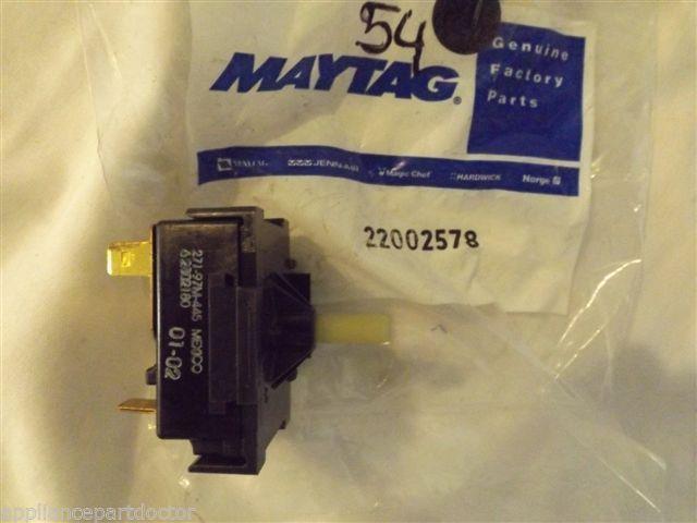 MAYTAG WASHER 22002578 Switch, Speed (rotary) NEW IN BOX MAYTAG WASHER 22002578 Switch, Speed (rotary) NEW IN BOX